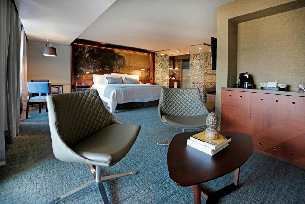 Hotel Cumbres Lastarria Santiago Ngoại thất bức ảnh A room at the hotel